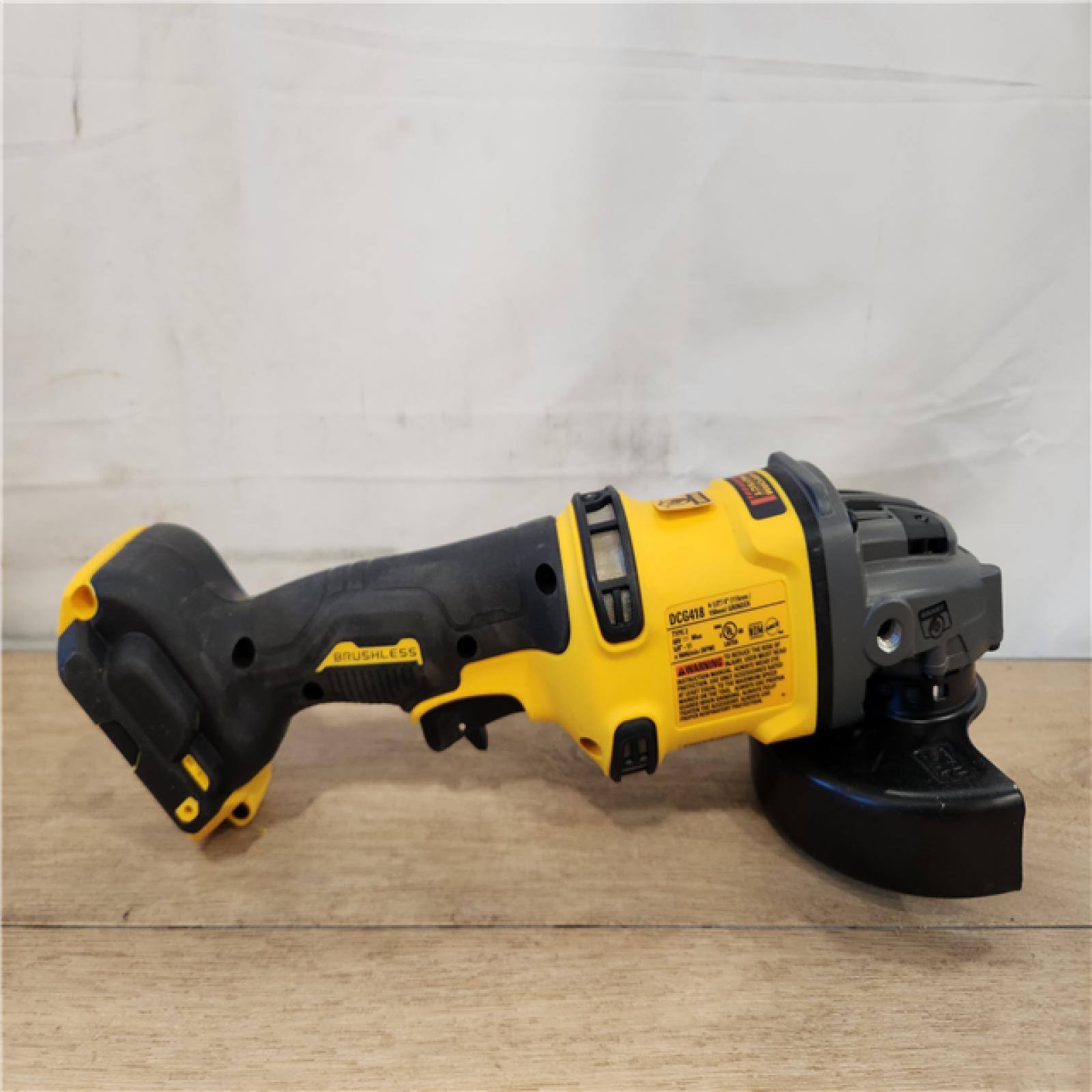 AS-IS- DEWALT 60V MAX Cordless Brushless 4.5 in. to 6 in. Small Angle Grinder with Kickback Brake (Tool Only)