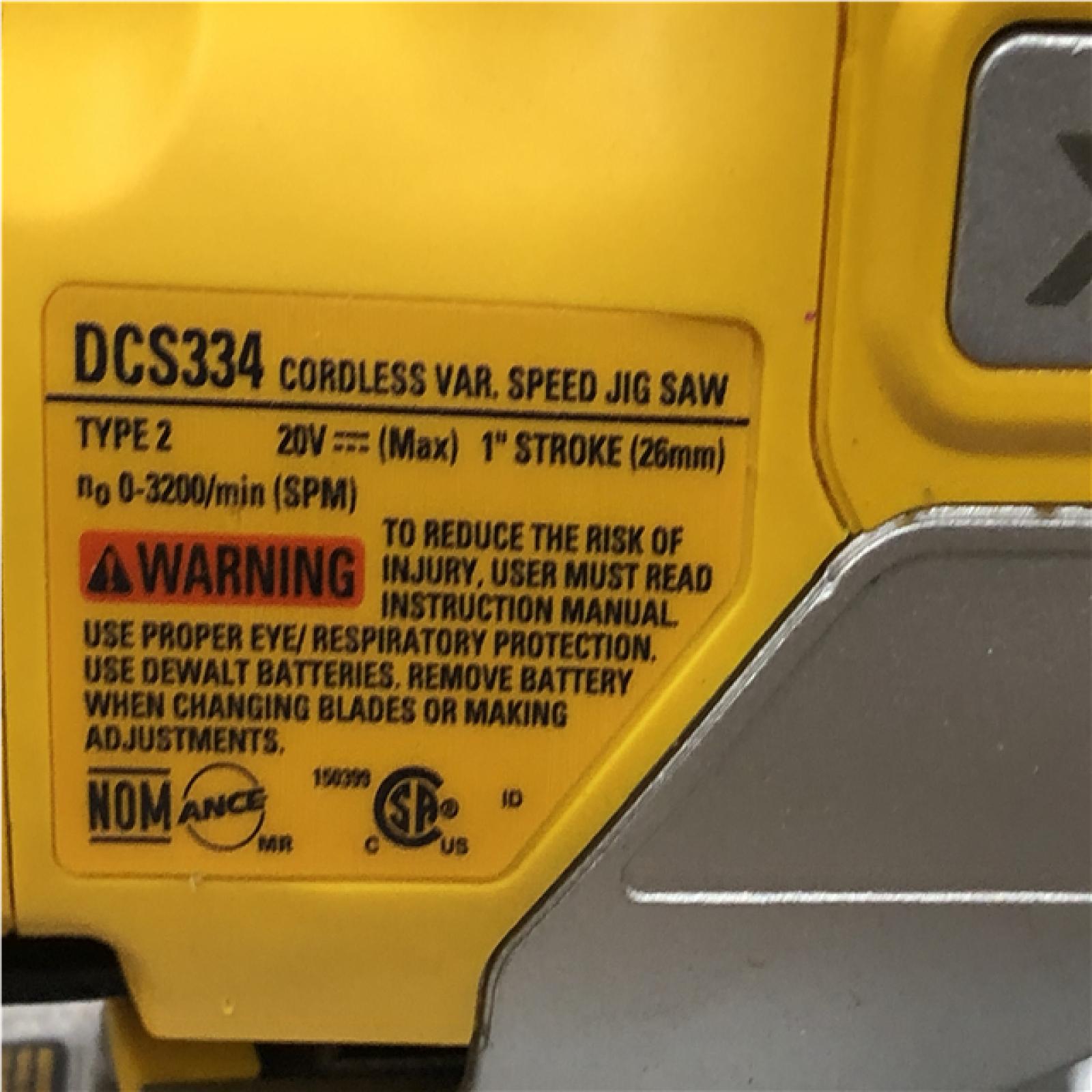 AS-IS DEWALT 20V MAX XR Cordless Brushless Jigsaw (Tool Only)