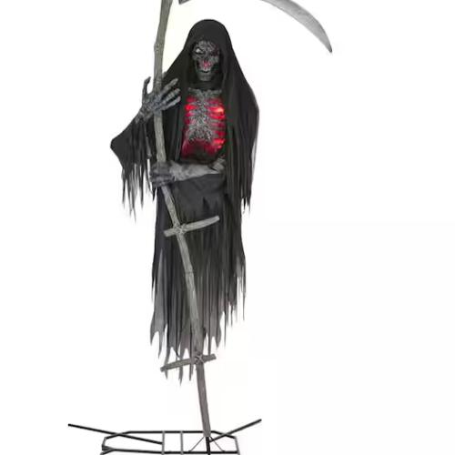 DALLAS LOCATION - Home Accents Holiday 12 ft. Grave & Bones Giant-Sized Color Changing Animated LED Levitating Reaper