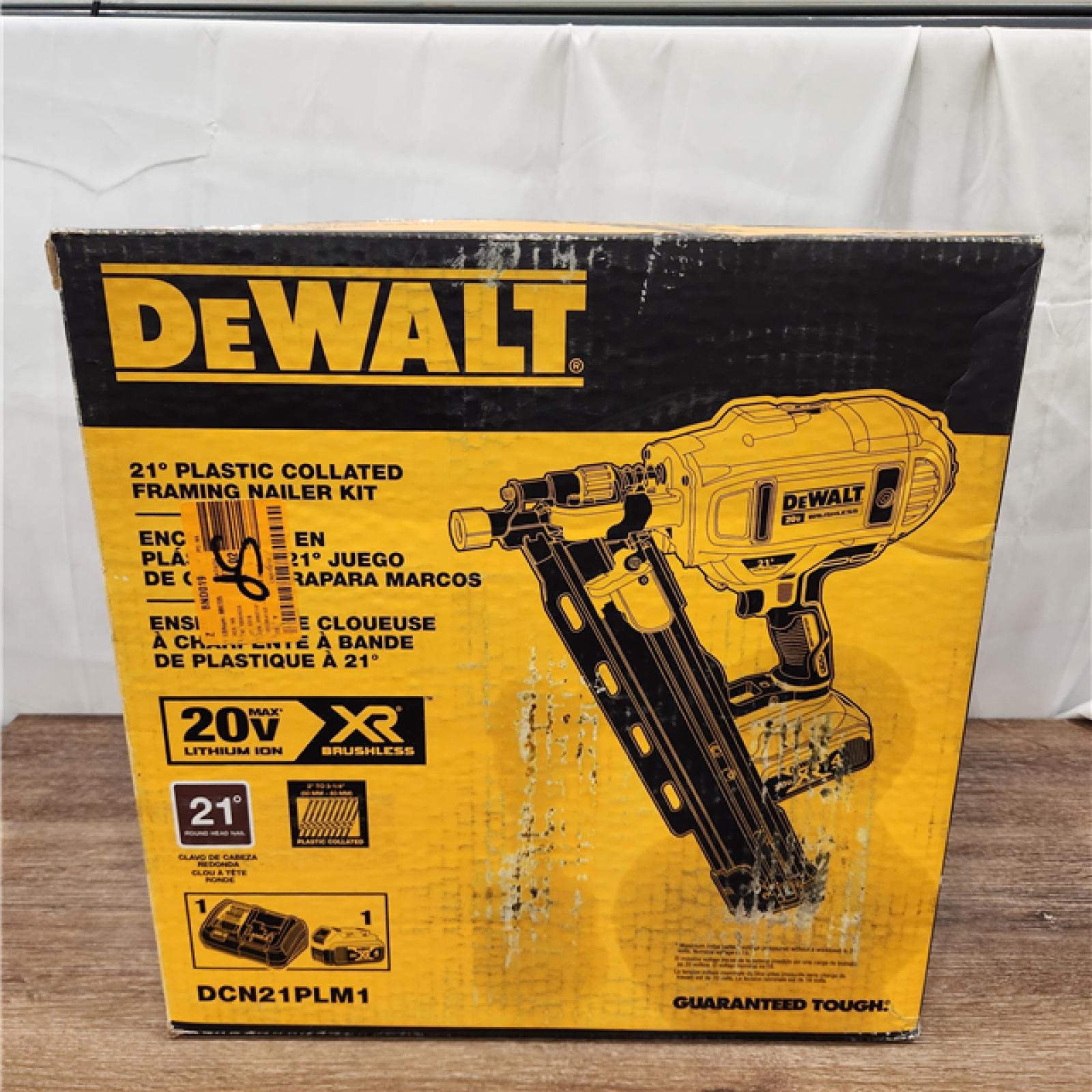 AS-IS  DeWalt 20V MAX Collated Cordless Framing Nailer Tool Kit with Rafter Hook