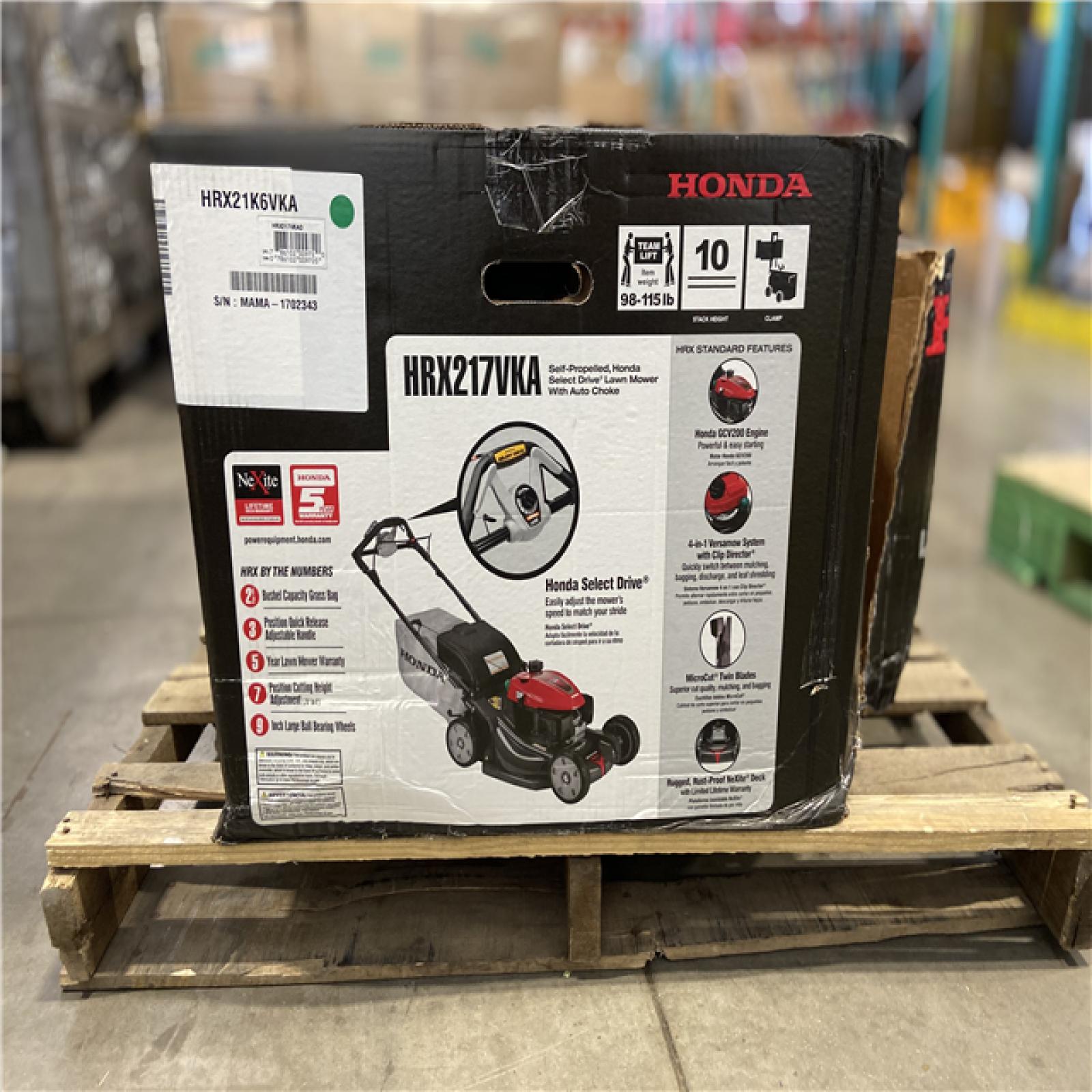 DALLAS LOCATION - Honda 21 in. Nexite Variable Speed 4-in-1 Gas Walk Behind Self-Propelled Mower with Select Drive Control