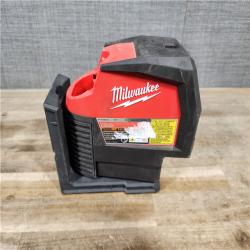 HOUSTON LOCATION - AS-IS Milwaukee Green 125 Ft. Cross Line and Plumb Points Laser Level Kit