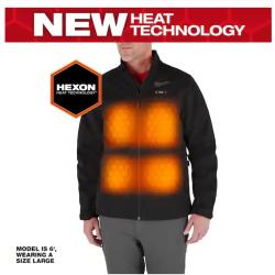 NEW! - Milwaukee Men's Medium M12 12-Volt Lithium-Ion Cordless Tough Shell Black Heated Jacket Kit