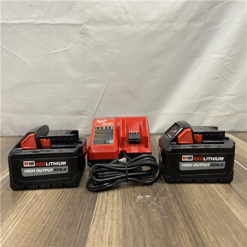 AS-IS Milwaukee 18-Volt Lithium-Ion High Output Starter Kit with Two 6.0 Ah Battery and Charger