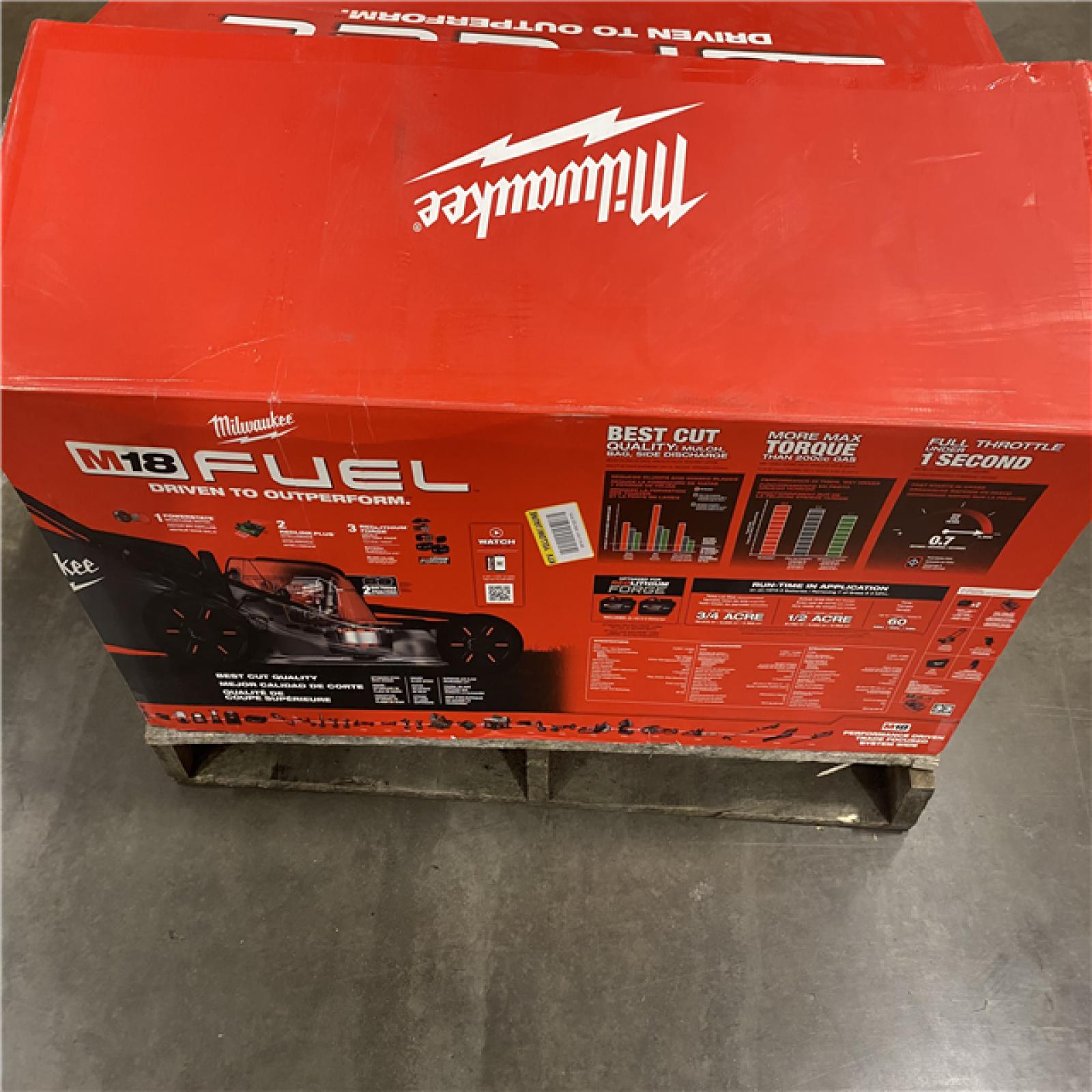 As-Is- M18 FUEL Brushless Cordless 21 in. Walk Behind Dual Battery Self-Propelled Mower W/(2) 12.0Ah Battery and Rapid Charger