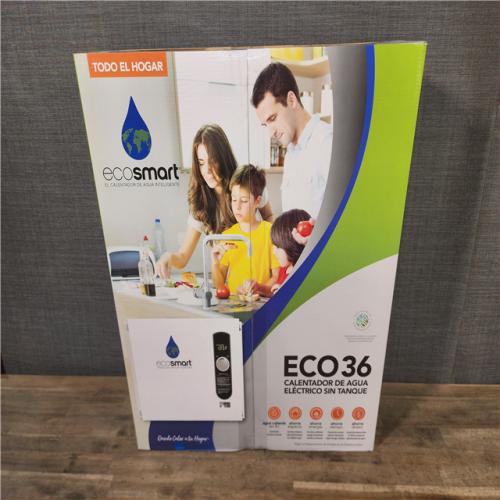 HOUSTON LOCATION - AS-IS (NEW) ECOSMART ECO36 TANKLESS ELECTRIC WATER HEATER