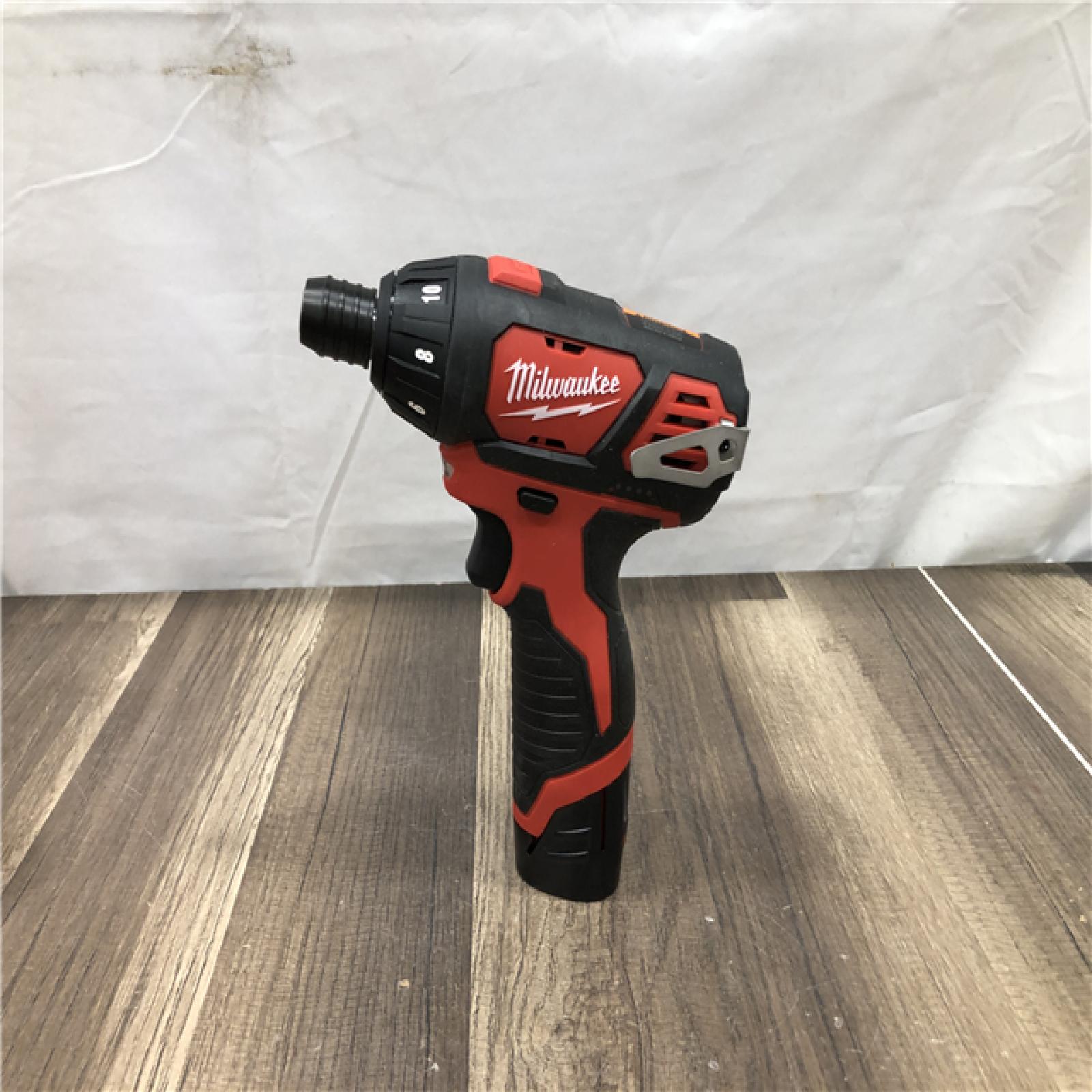 AS-IS Milwaukee 12V Lithium-Ion Cordless 1/4 in. Hex Screwdriver Kit