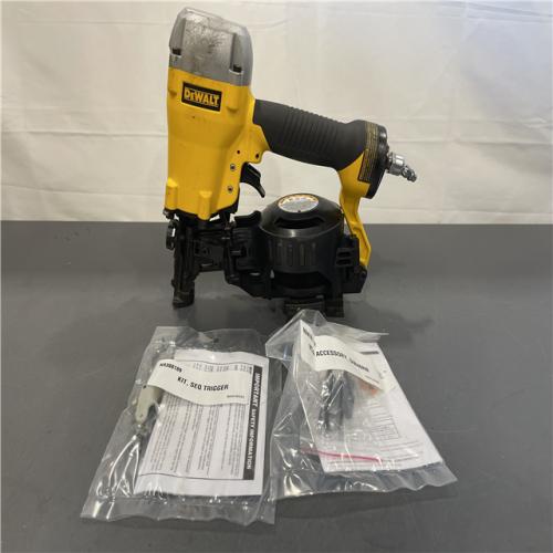 AS-IS - DeWalt 1-3/4 in. 15 Degree Pneumatic Coil Roofing Nailer
