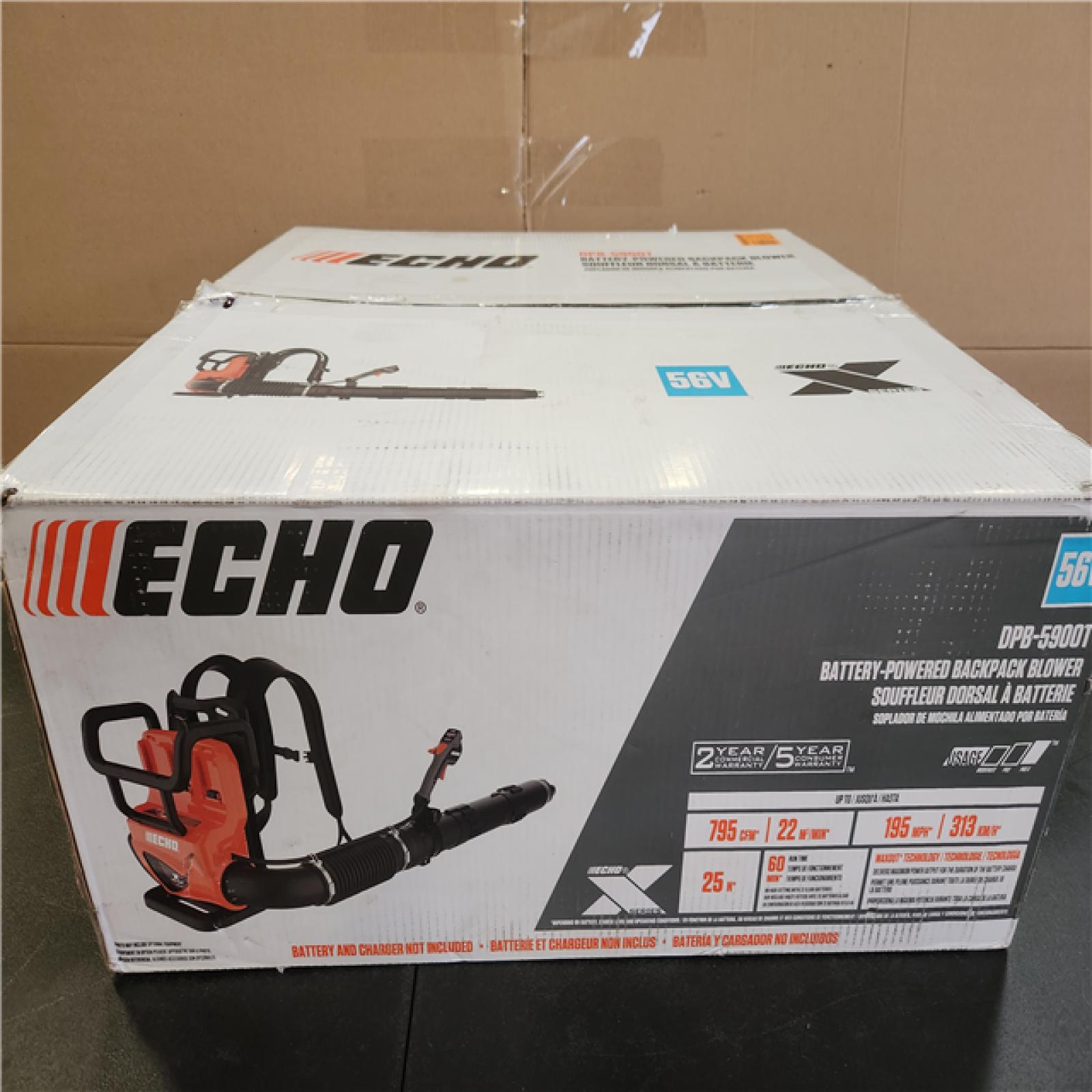 Phoenix NEW ECHO 56V 195 MPH 795 CFM X Series Cordless Battery Backpack Blower with Tube Throttle (Tool Only)