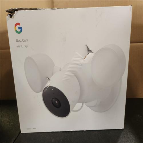 Phoenix NEW Google Nest Cam with Floodlight - Wired Outdoor Smart Home Security Camera (SEALED)