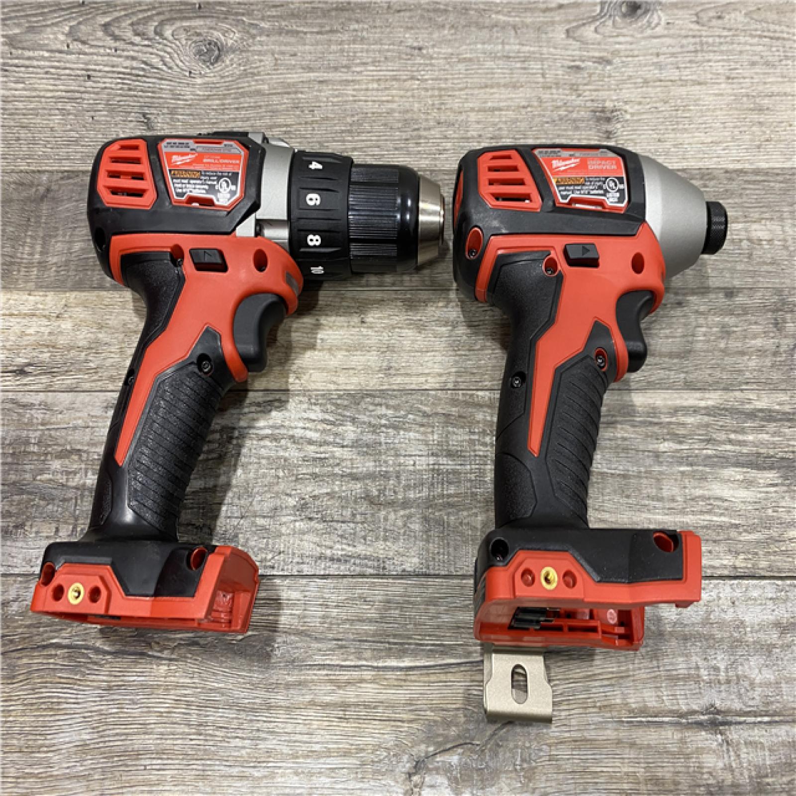 AS-IS Milwaukee 18V Lithium-Ion Cordless Drill Driver/Impact Driver Combo Kit