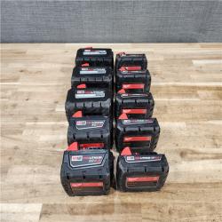 HOUSTON LOCATION - AS-IS MILWAUKEE BATTERY PACK QTY - 10