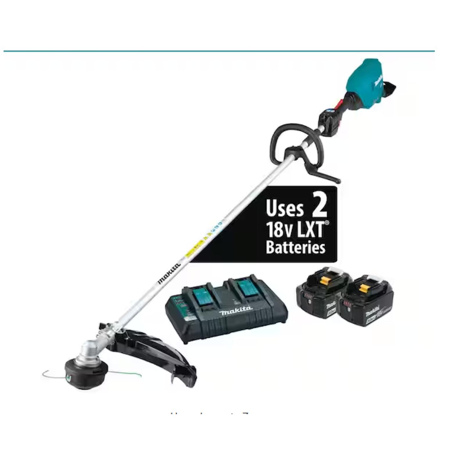 DALLAS LOCATION - Makita LXT 18V X2 (36V) Lithium-Ion Brushless Cordless String Trimmer Kit (5.0 Ah)