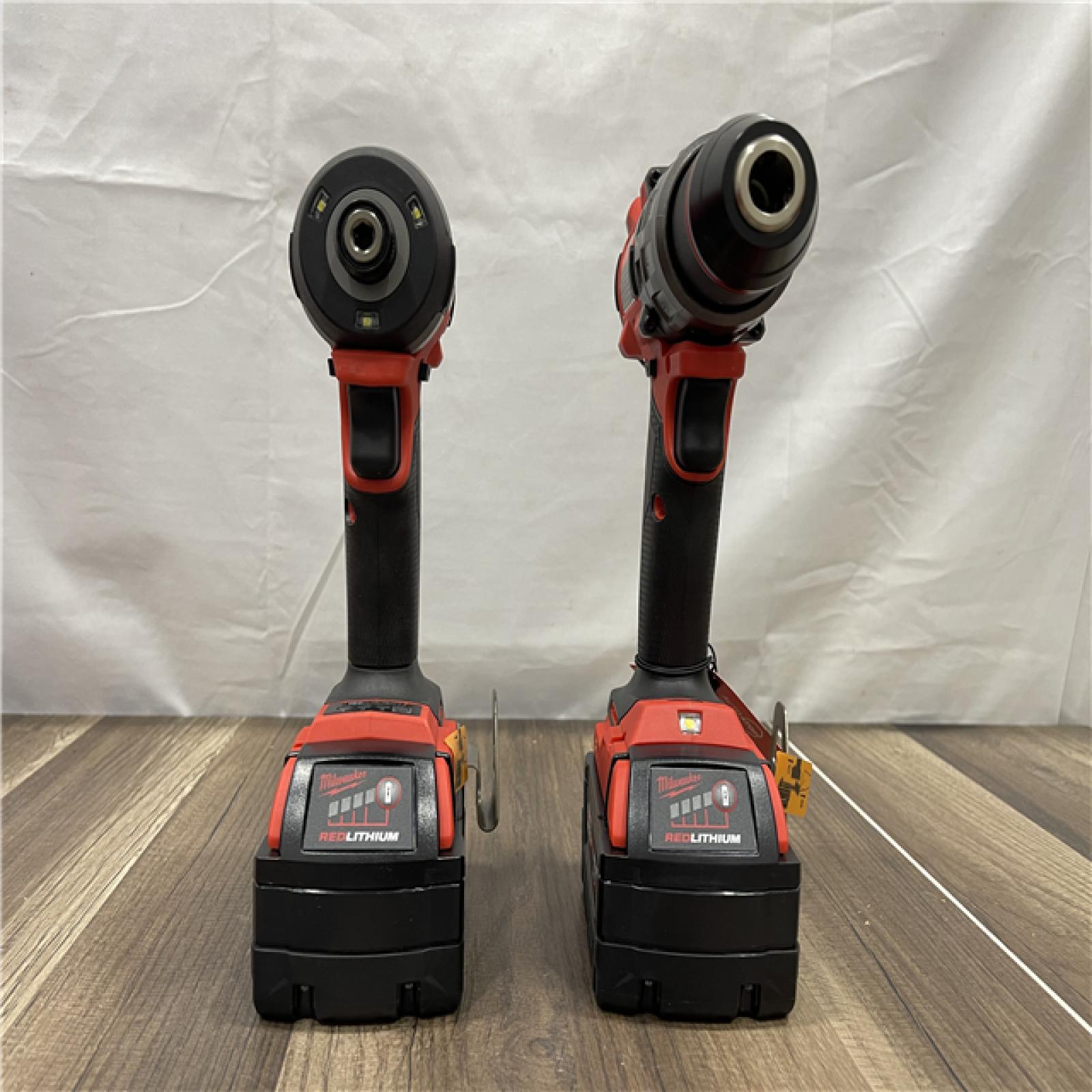 AS-IS Milwaukee M18 FUEL 18V Lithium-Ion Brushless Cordless Hammer Drill and Impact Driver Combo Kit