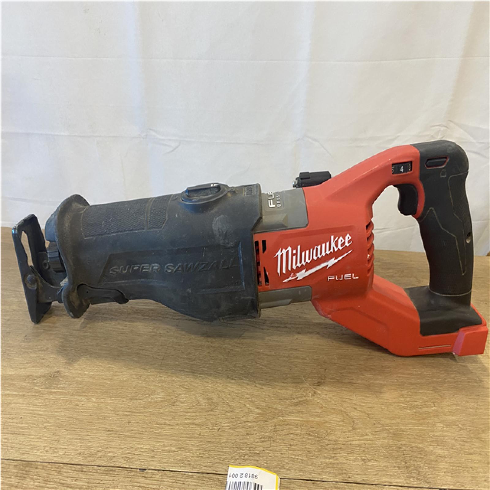 AS-IS Milwaukee FUEL 18V Lithium-Ion Brushless Cordless Super SAWZALL Orbital Reciprocating Saw (Tool-Only)