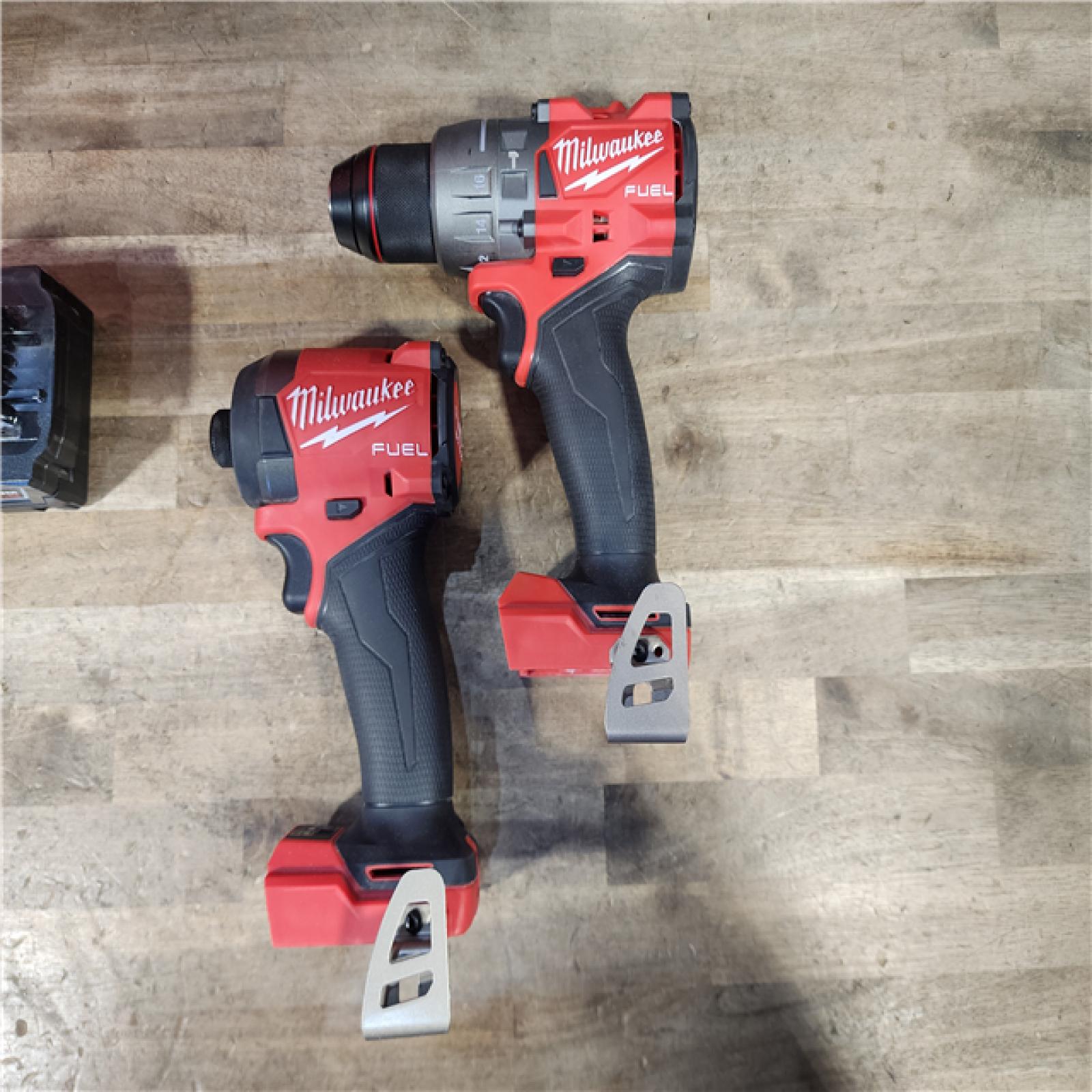 HOUSTON LOCATION - AS-IS MILWAUKEE FUEL 18V Lithium-Ion Brushless Cordless Hammer Drill and Impact Driver Combo Kit