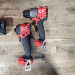 HOUSTON LOCATION - AS-IS MILWAUKEE FUEL 18V Lithium-Ion Brushless Cordless Hammer Drill and Impact Driver Combo Kit