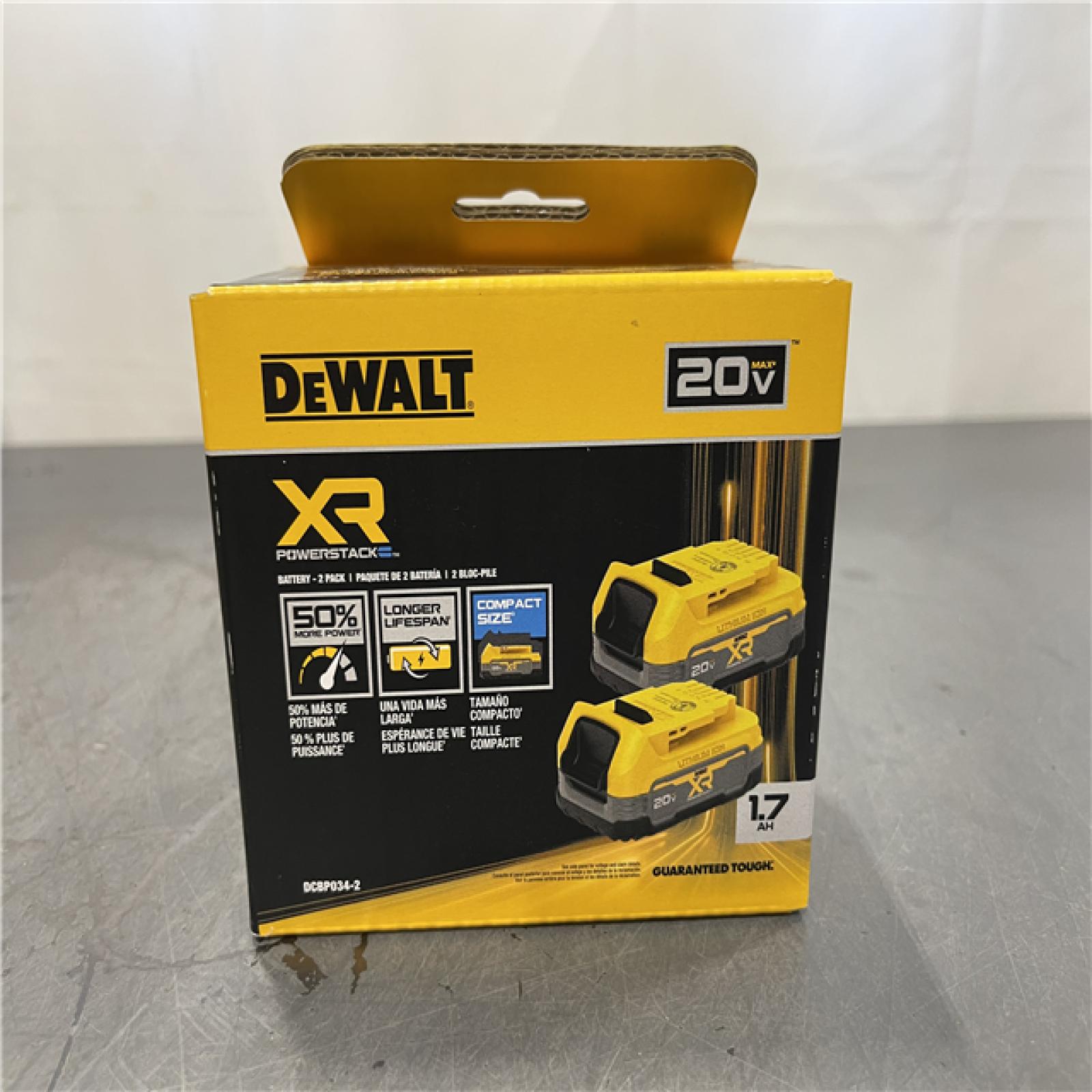 New! - DeWalt 20V MAX POWERSTACK Lithium-Ion 1.7 Ah Compact Battery (2-Pack)