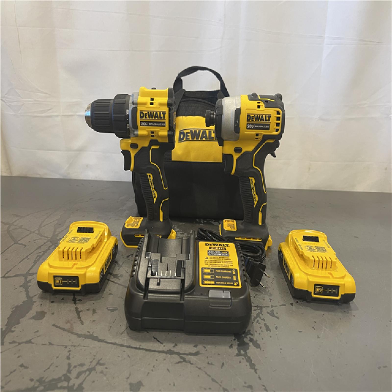 AS-IS-  DEWALT ATOMIC 20-Volt MAX Lithium-Ion Cordless Combo Kit