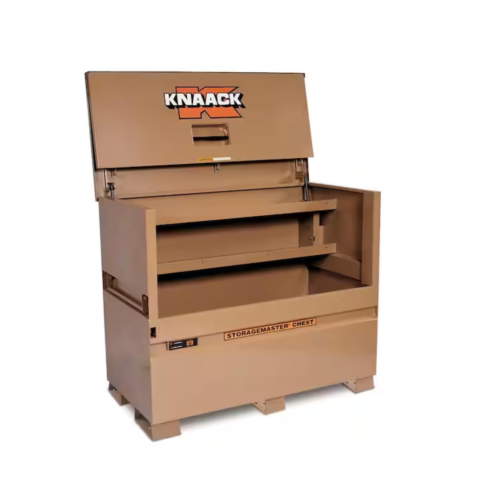 DALLAS LOCATION -AS-IS Knaack 49 in. W x 30 in. L x 60 in. H  Steel Jobsite Storage Piano Box with Lock