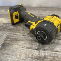 AS-IS DEWALT 20V XR Brushless Cordless 1/4 in. Quiet Hydraulic Impact Driver (Tool-Only)