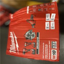 NEW! - Milwaukee M18 18-Volt Lithium-Ion Brushless Cordless Combo Kit (4-Tool) with 2-Batteries  1-Charger and Tool Bag