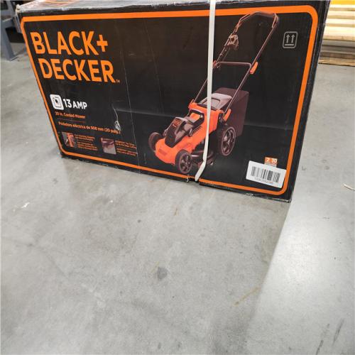 NEW! - BLACK+DECKER 20 in. 13 AMP Corded Electric Walk Behind Push Lawn Mower
