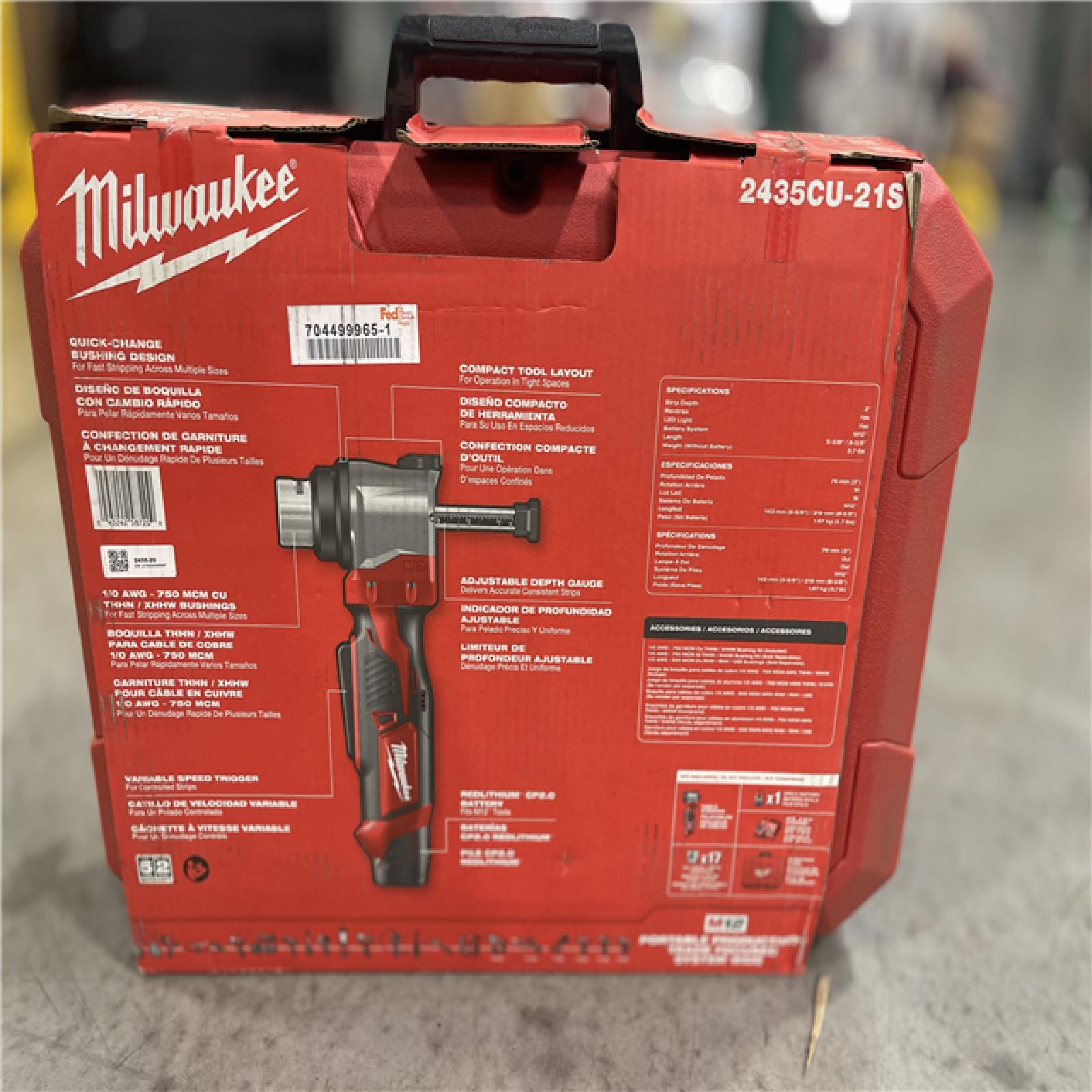 LIKE NEW!- Milwaukee M12 12V Lithium-Ion Cordless Cable Stripper Kit for Cu THHN/XHHW Wire
