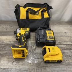 AS-IS DEWALT Atomic 20V Max Lithium-Ion Brushless Cordless Compact 1/4 in. Impact Driver Kit