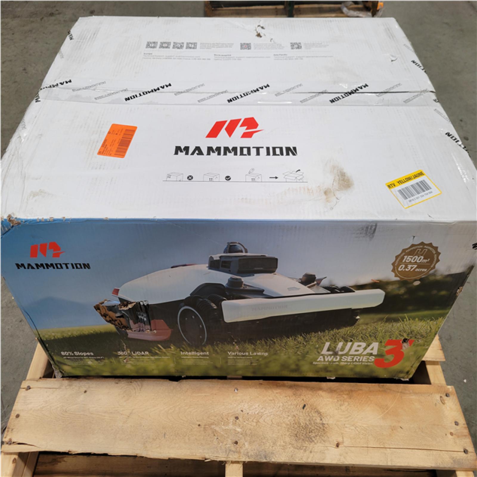 CALIFORNIA NEW LUBA 3 AWD SERIES ROBOT LAWN MOWER W/ GARAGE MOUNT