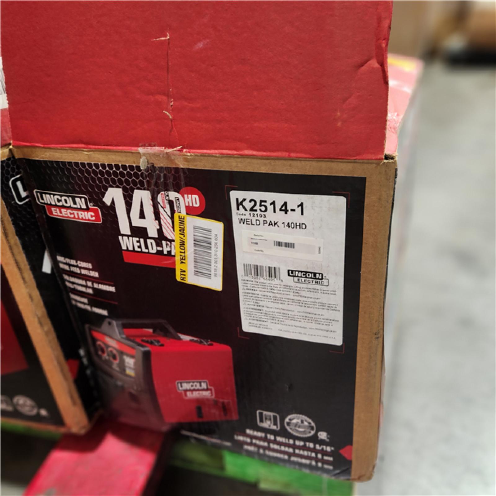 Dallas Location - As Lincoln Electric Weld Pak 140 HD Wire-Feed Welder