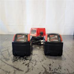 AS-IS- Milwaukee 18-Volt Lithium-Ion XC Starter Kit with Two 5.0Ah Batteries and Charger
