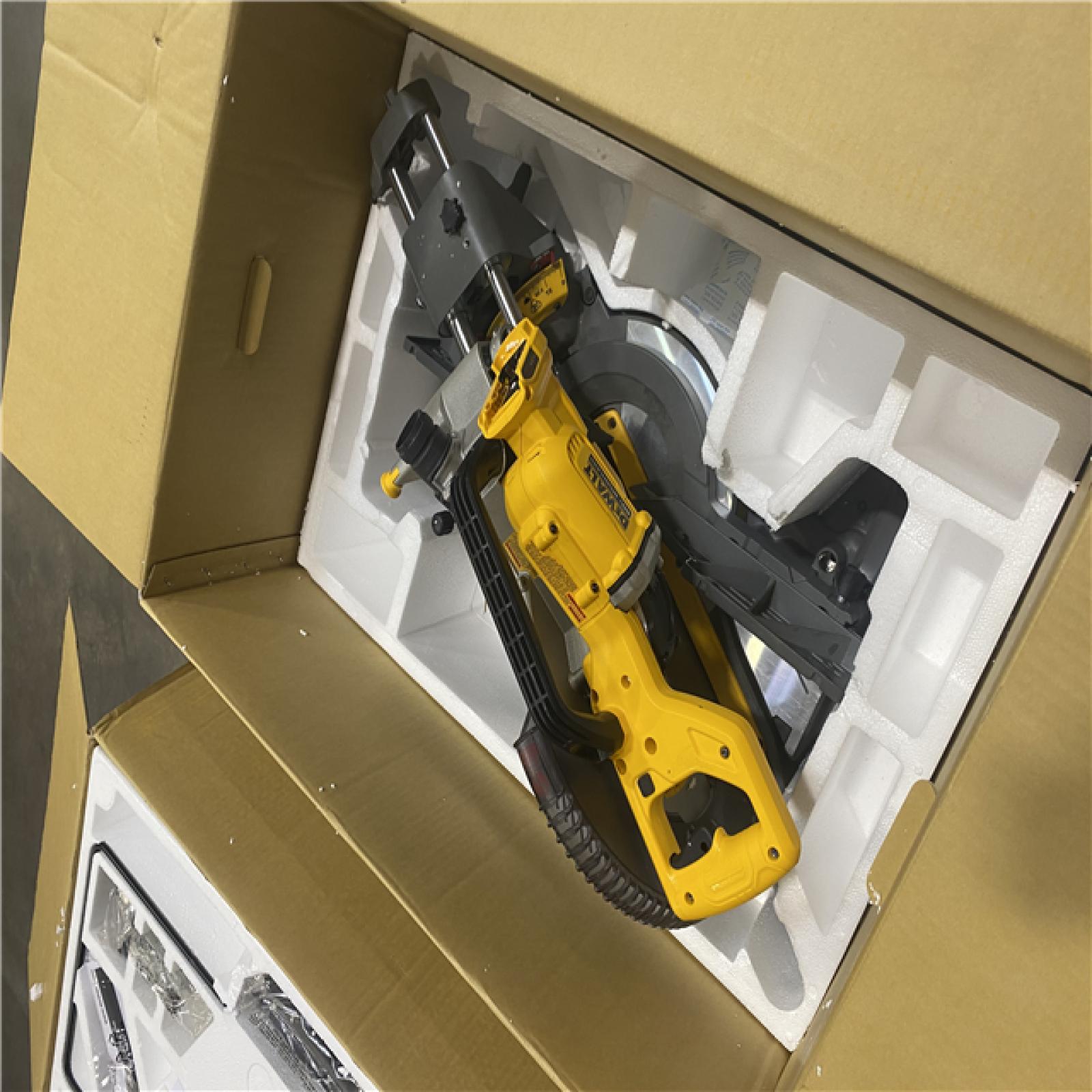 Dallas Location - As-Is 	DEWALT 60V Lithium-Ion 12 in. Cordless Sliding Miter Saw (Tool Only
