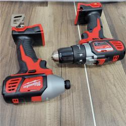 AS-IS Milwaukee M18 18V Cordless Brushed 2 Tool Drill/Driver and Impact Driver Kit