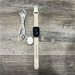 AS-IS Apple Watch Series 7 41mm GPS Starlight Aluminum Case - Starlight Sport Band -WR-50M