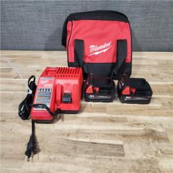 HOUSTON LOCATION - AS-IS Milwaukee M18 18V Lithium-Ion Cordless Drill Driver/Impact Driver Combo Kit