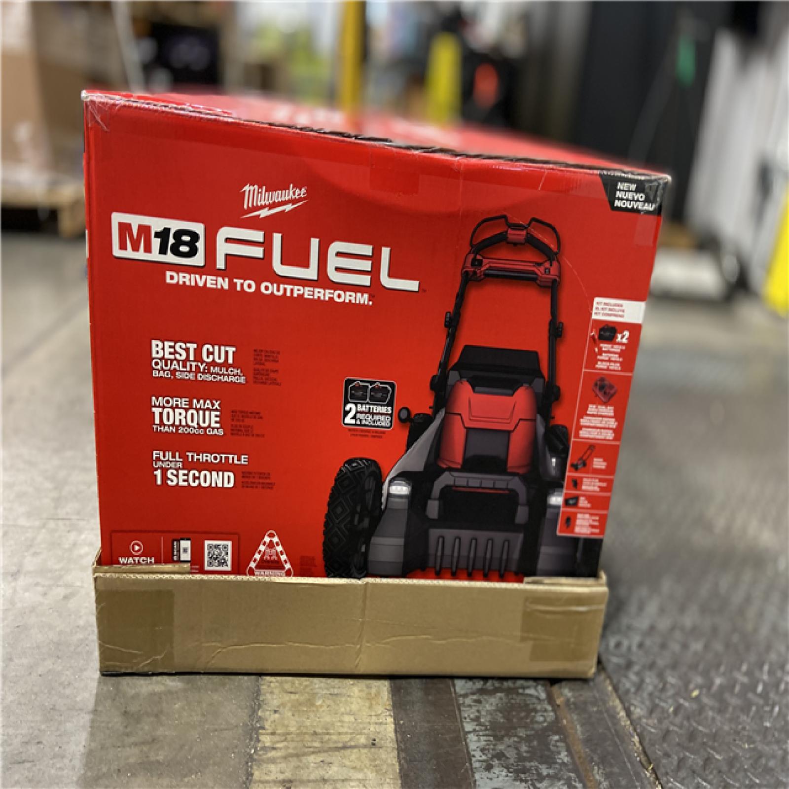 NEW! - Milwaukee M18 FUEL Brushless Cordless 21 in. Walk Behind Dual Battery Self-Propelled Mower Kit