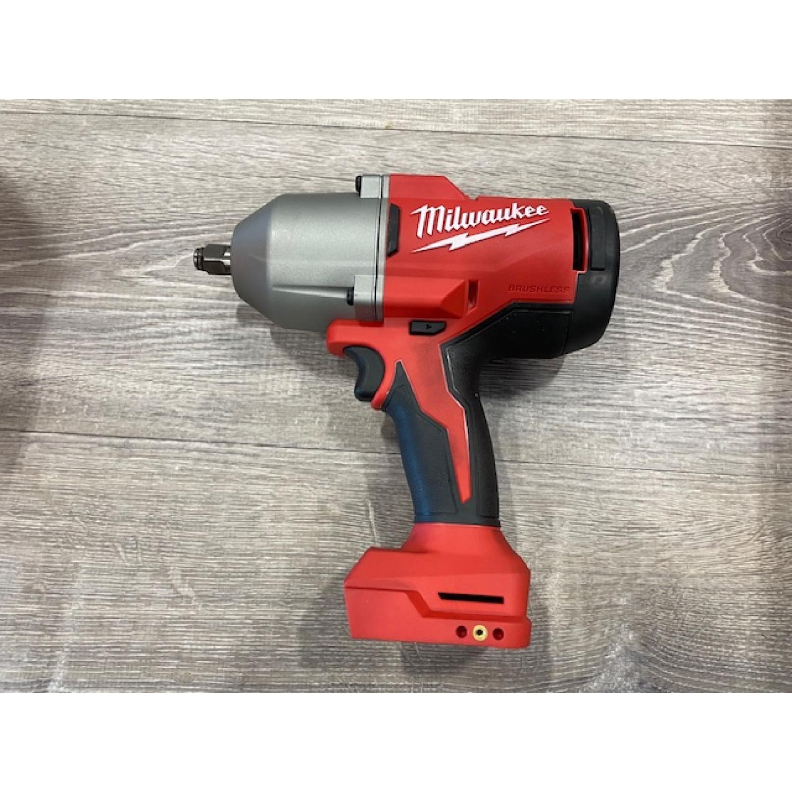 AS-IS Milwaukee 18-Volt Lithium-Ion Brushless 1/2 in. High Torque Impact Wrench with Friction Ring (Tool-Only)