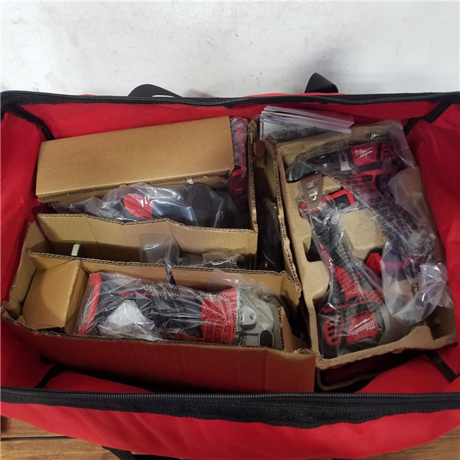 California NEW Milwaukee M18 6-Tool Combo Kit  Includes (2) Batteries  Charger & Bag