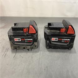 AS-IS - Milwaukee M18 18-Volt Lithium-Ion XC Extended Capacity 5.0 Ah Battery (2-Pack)