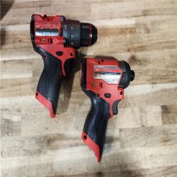 HOUSTON LOCATION - AS-IS (APPEARS LIKE NEW) Milwaukee  FUEL 12-Volt Lithium-Ion Brushless Cordless Hammer Drill and Impact Driver Combo Kit