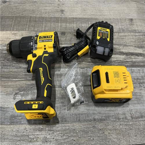 AS-IS DEWALT ATOMIC 20V Lithium-Ion Cordless 1/2 in. Hammer Drill Kit