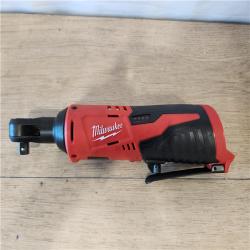 AS-IS- Milwaukee M12 12V Lithium-Ion Cordless 3/8 in. Ratchet (Tool-Only)