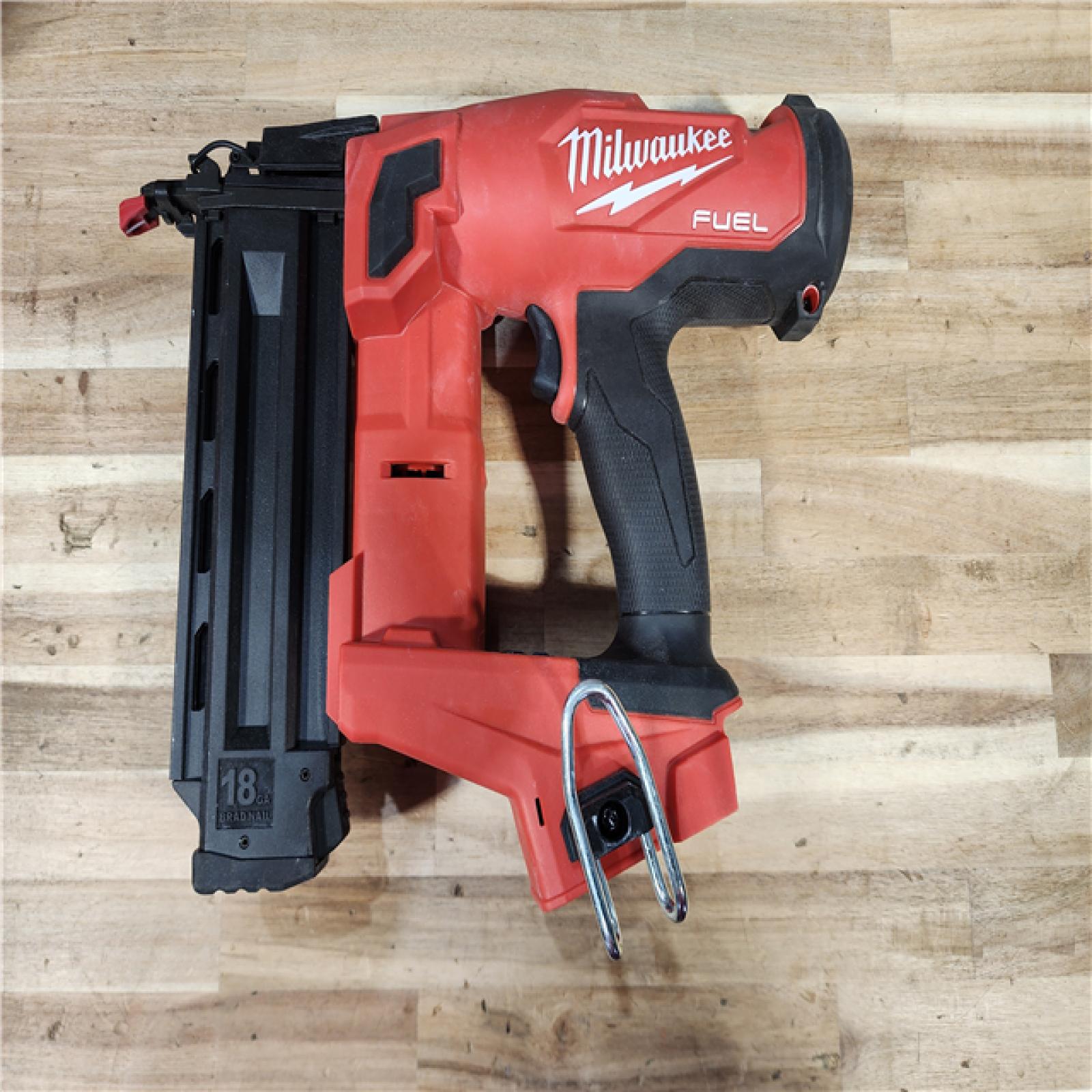 HOUSTON LOCATION - AS-IS Milwaukee  FUEL 18-Volt Lithium-Ion Brushless Cordless Gen II 18-Gauge Brad Nailer (Tool-Only)
