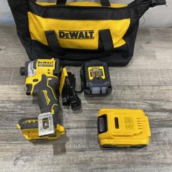AS-IS DEWALT ATOMIC 20V MAX Lithium-Ion Cordless 1/4 in. Brushless Impact Driver Kit