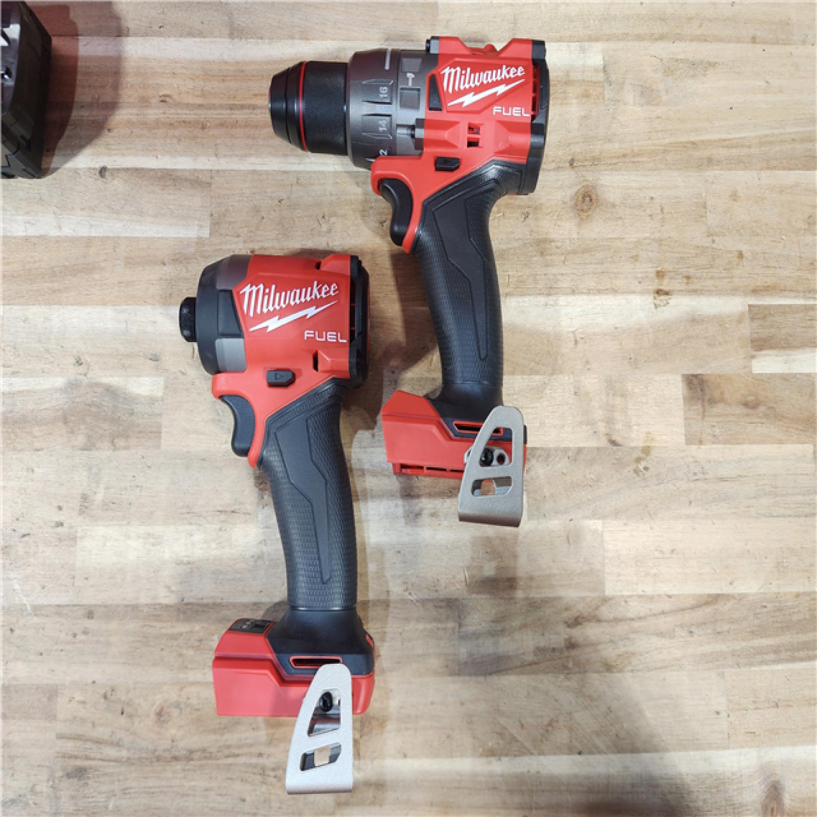 HOUSTON LOCATION - AS-IS (APPEARS LIKE NEW) Milwaukee FUEL 18V Lithium-Ion Brushless Cordless Hammer Drill and Impact Driver Combo Kit