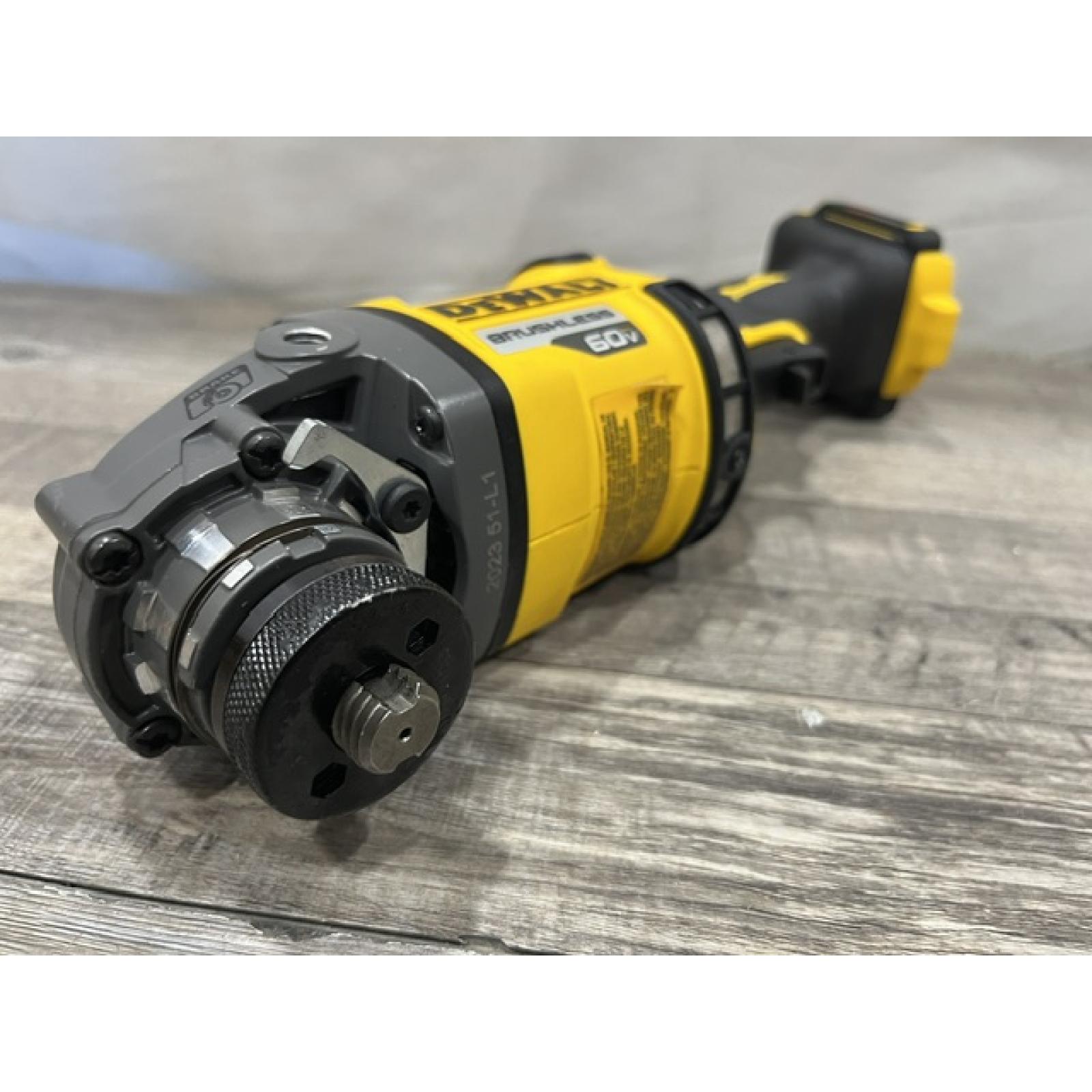 AS-IS DEWALT FLEXVOLT 60V MAX Cordless Brushless 4.5 in. to 6 in. Small Angle Grinder with Kickback Brake (Tool Only)