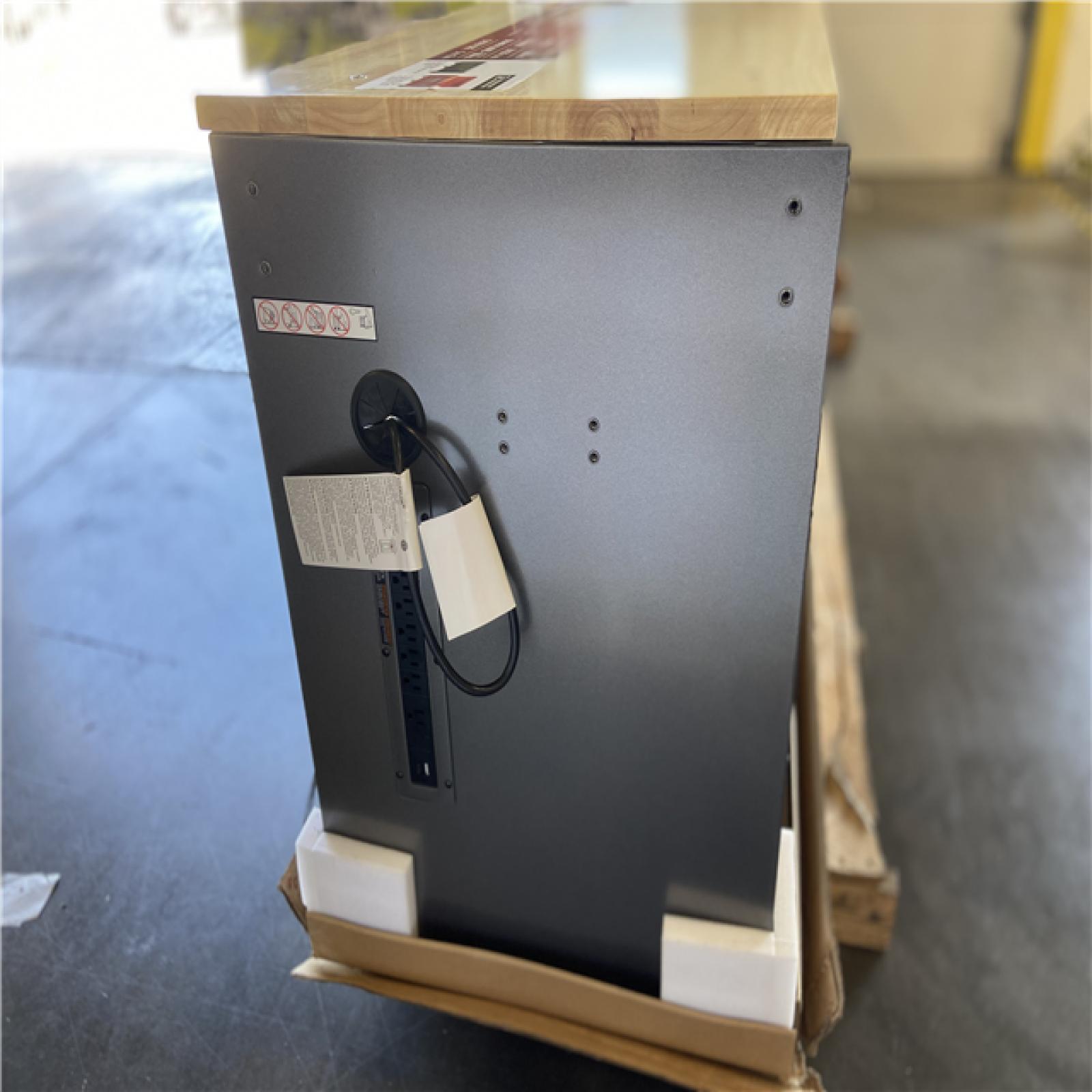 DALLAS LOCATION - Husky 61 in. W x 24 in. D Standard Duty 10-Drawer Mobile Workbench Tool Chest with Sliding Bin Storage Drawer in Silver