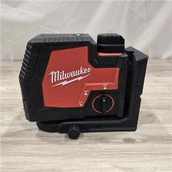 AS-IS Milwaukee-3522-21 Cross Line Plumb Point USB Green Laser Kit
