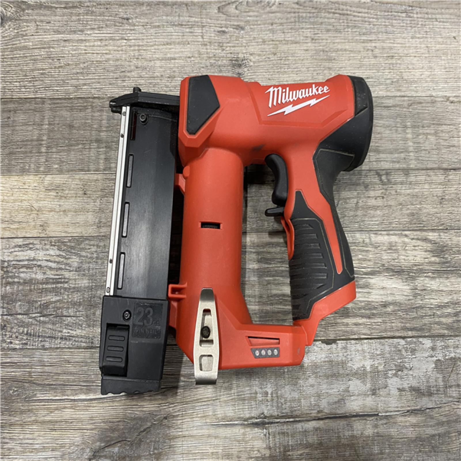 AS-IS Milwaukee 12-Volt 23-Gauge Lithium-Ion Cordless Pin Nailer (Tool-Only)